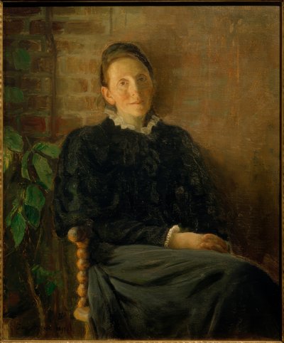 Portret van Pauline Hirschsprung door Julius Paulsen